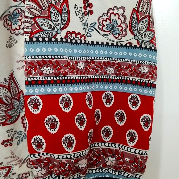 Sanctuary women's bohemian print blouse size M - Picture 6 of 9